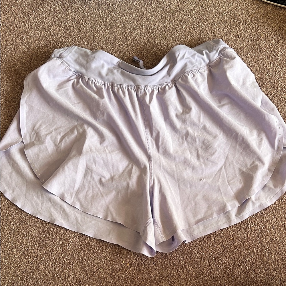 Lululemon Fast and Free Lavender Athletic Shorts - Picture 1 of 5